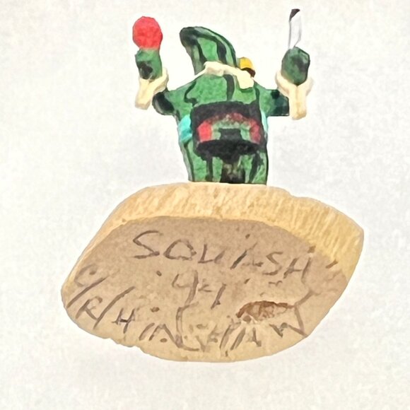 Handmade Miniature 1.5" (app.) Kachina Doll - "Squash" - Picture 7 of 9